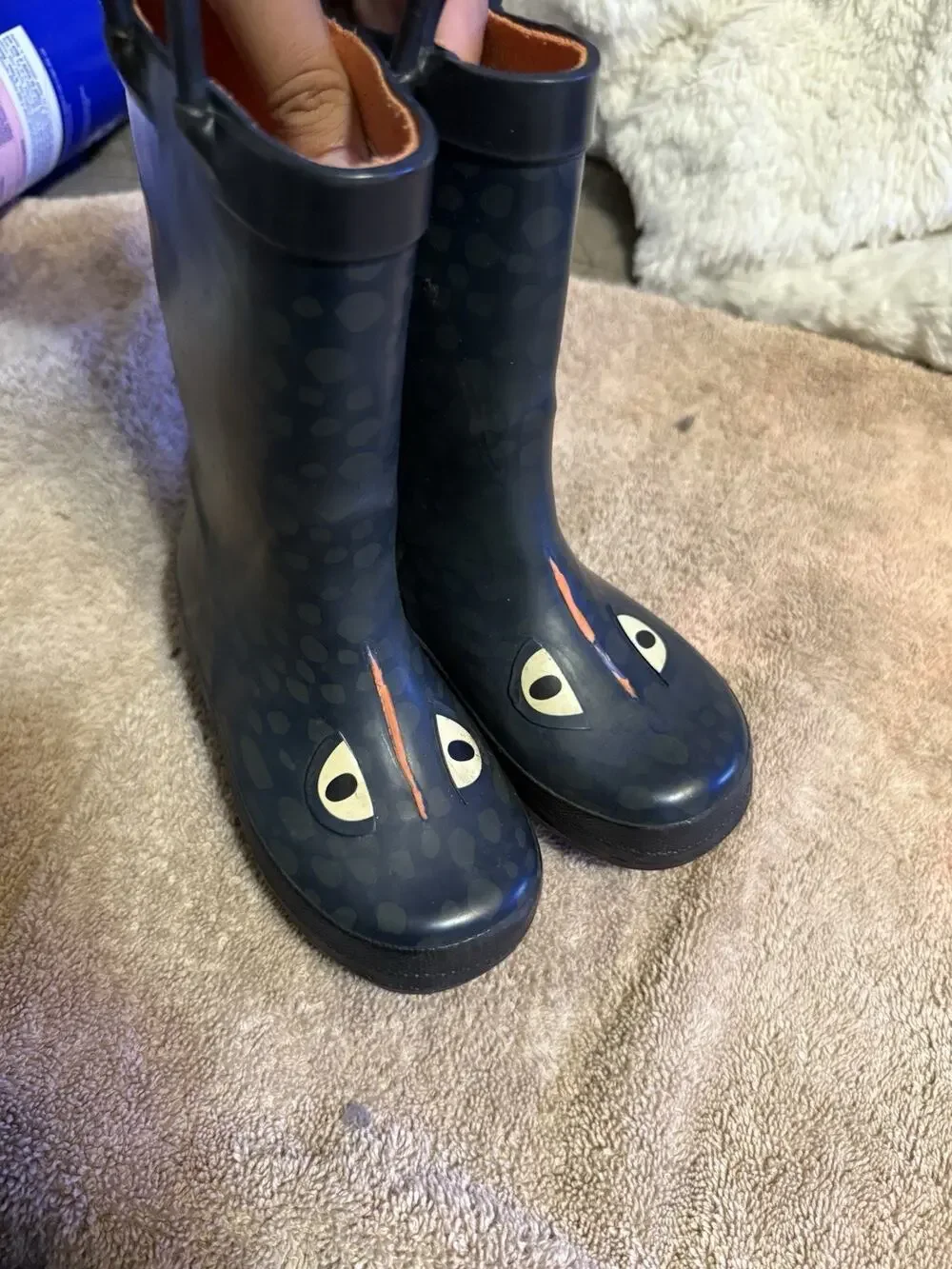 Carter's Blue Unisex Kids Pull-On Rain Boot Rubber US 8c